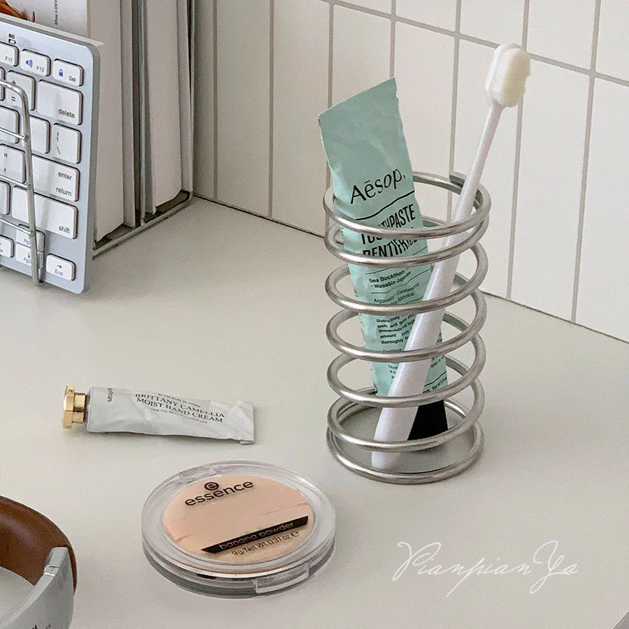 Tiny Home Bathroom Kit - حامل فرشاة أسنان من الفولاذ المقاوم