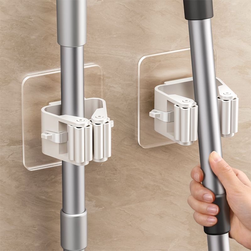 Tiny Home Bathroom Kit - خطافات لاصقة بدون حفر لتعليق الممسحة