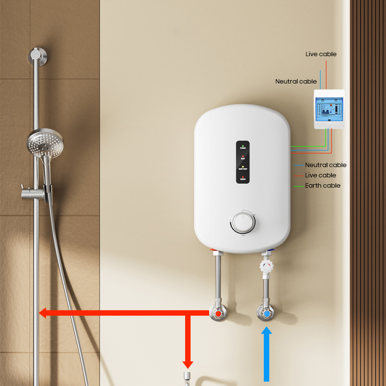 Home Bathroom Geyser - سخان مياه كهربائي فوري ذكي منزلي