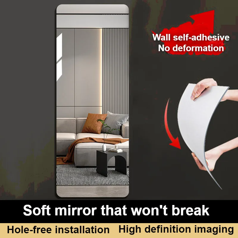 ملصقات حائط مرآة أكريليك ذاتية - مراجعة Home Bathroom Fittings وسعره