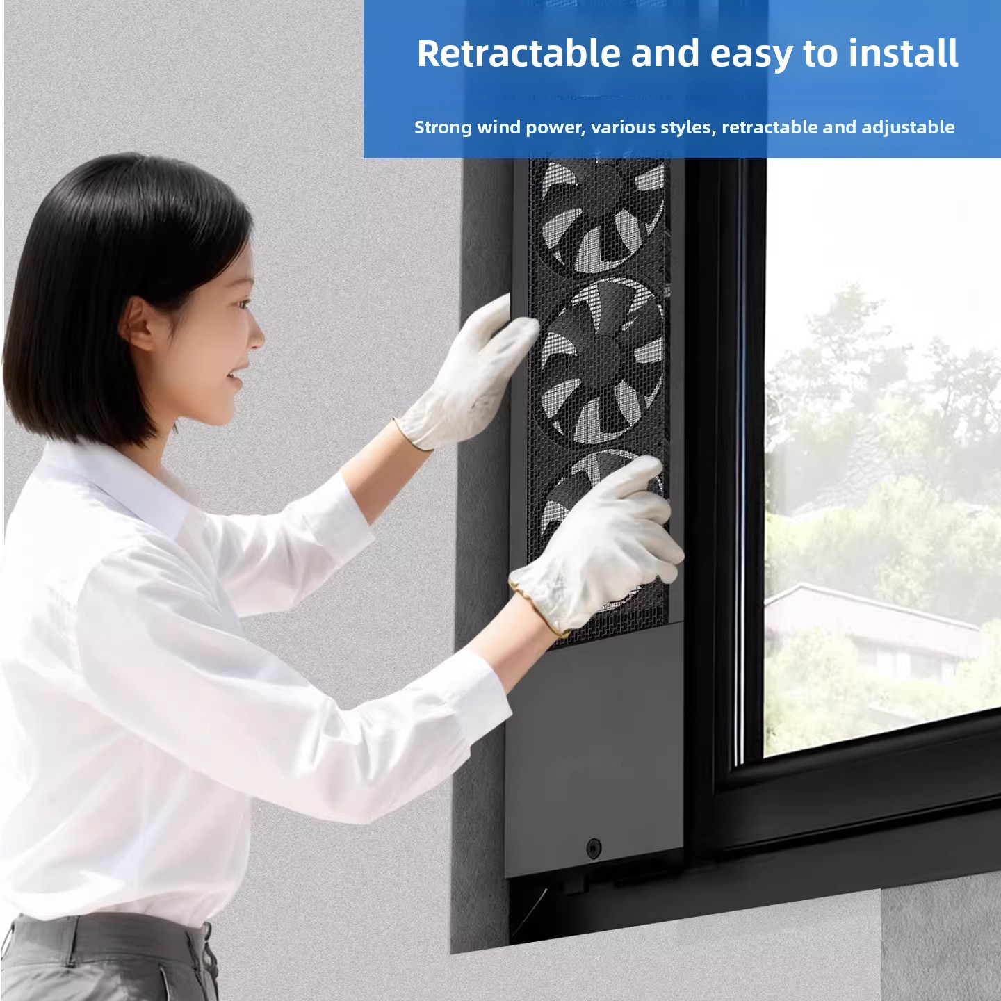مروحة تهوية للنوافذ بدون حفر،  - مراجعة Home Bathroom Window وسعره