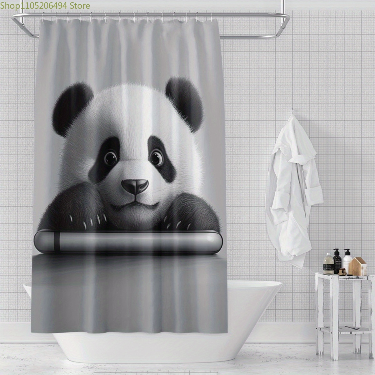 ستارة حمام بتصميم دب الباندا ا - مراجعة Home Bathroom Design Ideas وسعره