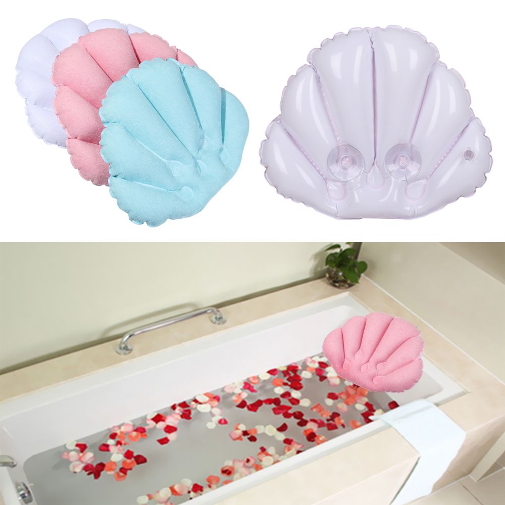 مع أكواب شفط قابلة للنفخ وسادة - مراجعة Bathtub Pillow Inflatable وسعره