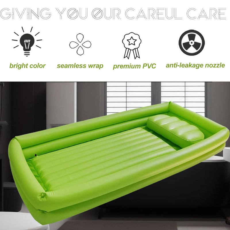 حوض استحمام بجانب السرير قابل  - مراجعة Bathtub Pillow Inflatable وسعره