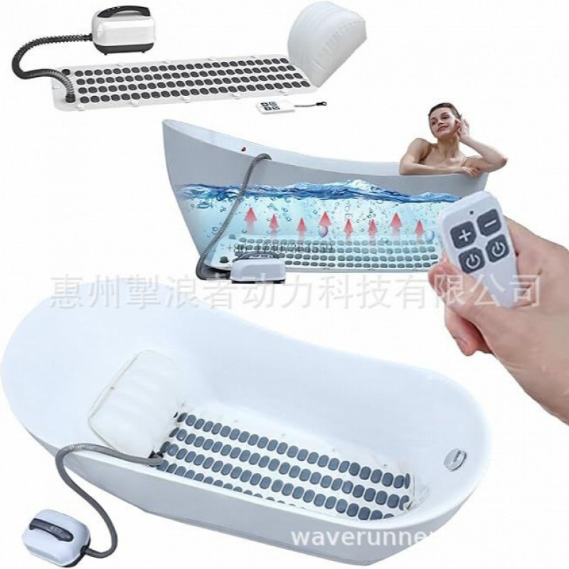 جهاز حمام فقاعات محمول: مع حصي - مراجعة Bathtub Pillow Inflatable وسعره