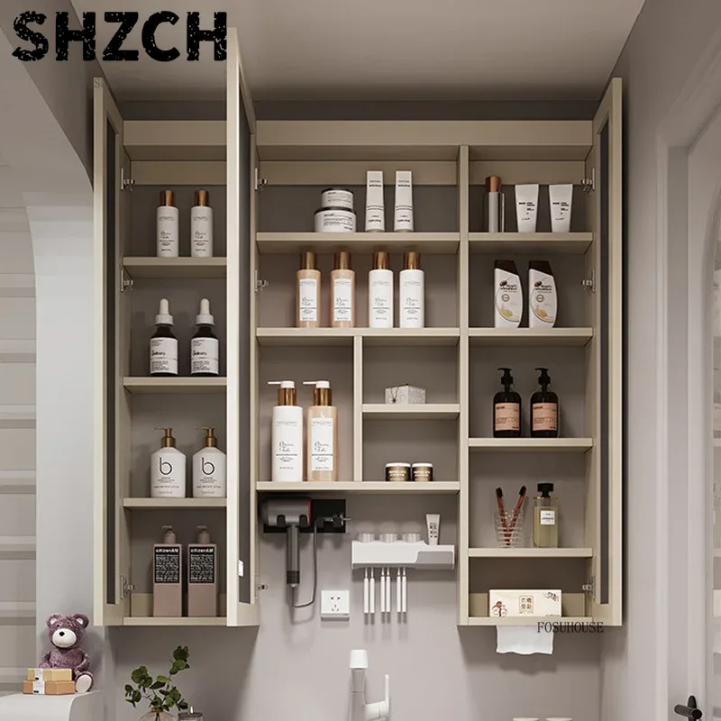 مرآة حمام عصرية سميكة مع خزانة - مراجعة Home Bathroom Vanity وسعره