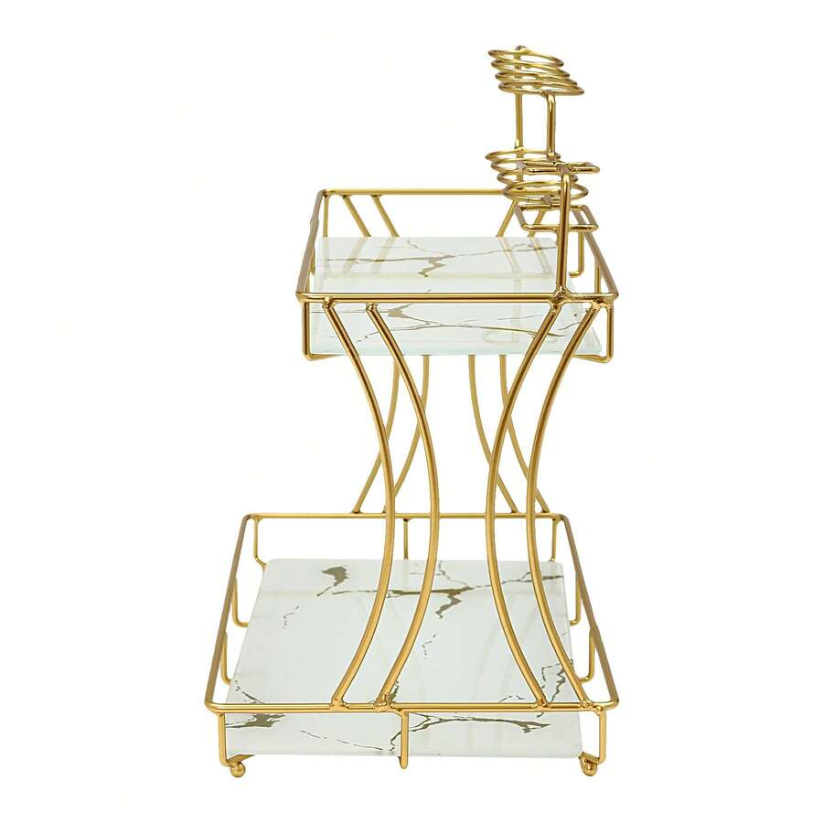 رفوف مكياج من طبقتين من رايناو - مراجعة Home Bathroom Vanity وسعره