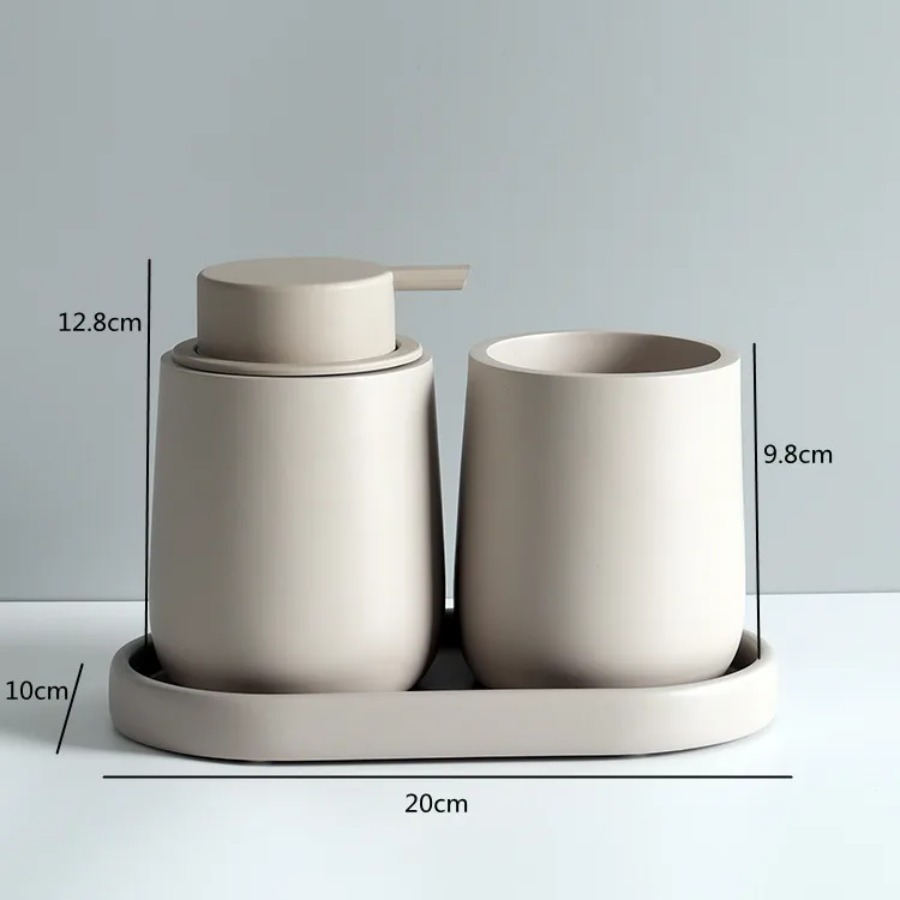 طقم إكسسوارات حمام من الراتنج: - مراجعة Tiny Home Bathroom Kit وسعره
