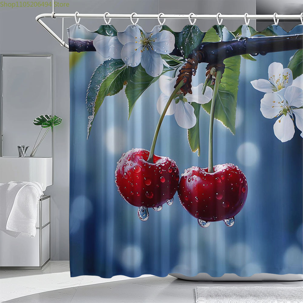 ستارة حمام بتصميم زهر الكرز ال - مراجعة Home Bathroom Design Ideas وسعره