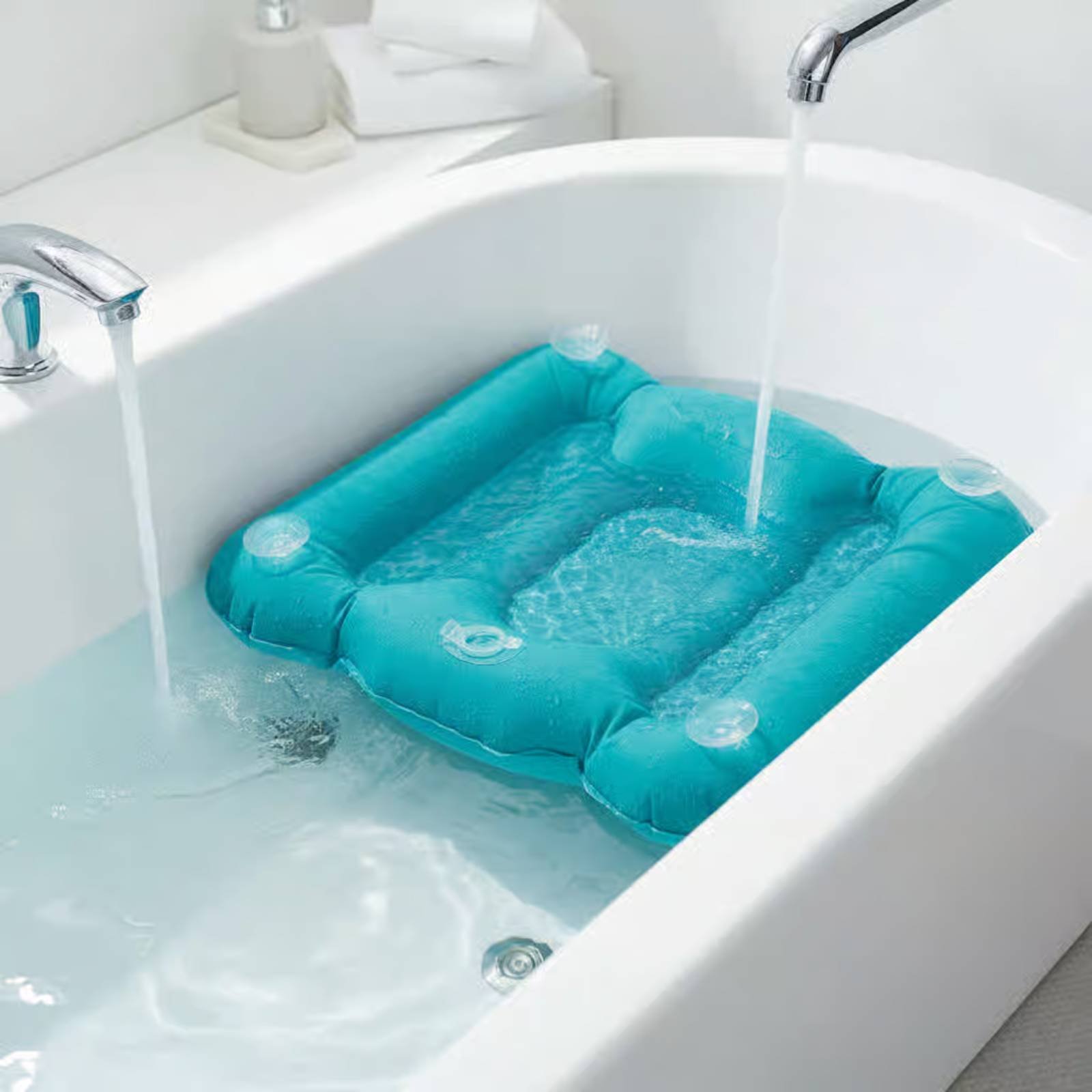 وسادة معززة لحوض الاستحمام بلم - مراجعة Bathtub Pillow Inflatable وسعره