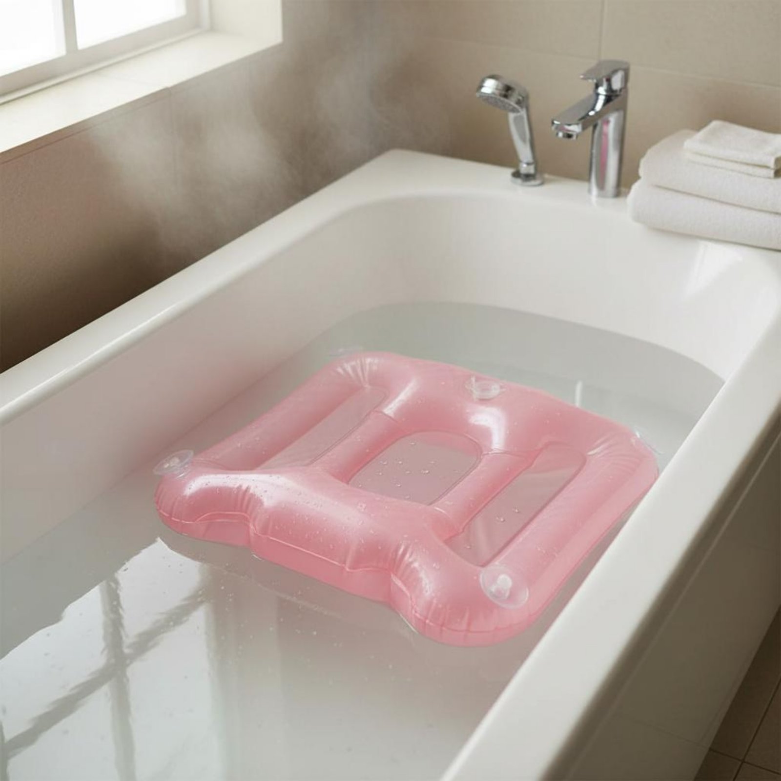 وسادة معززة لحوض الاستحمام بلم - مراجعة Bathtub Pillow Inflatable وسعره