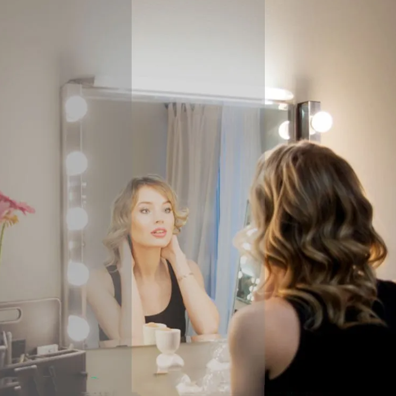 مرآة مكياج LED مع إضاءة، 3 ألو - مراجعة Home Bathroom Vanity وسعره