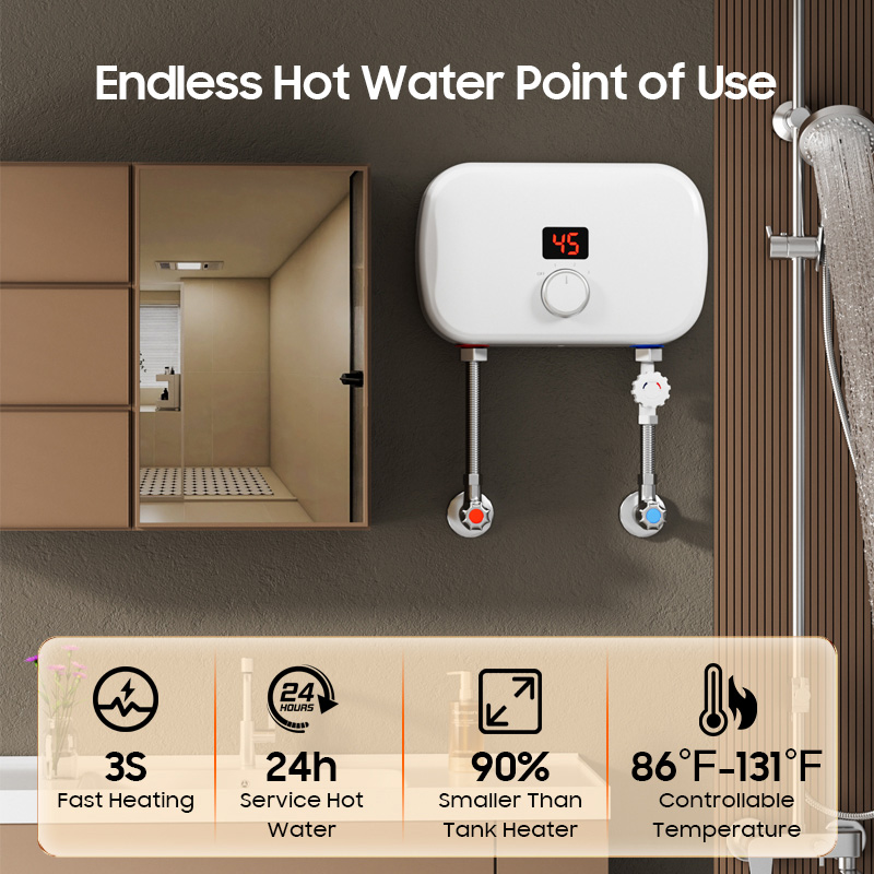 سخان مياه كهربائي فوري بدون خز - مراجعة Home Bathroom Geyser وسعره