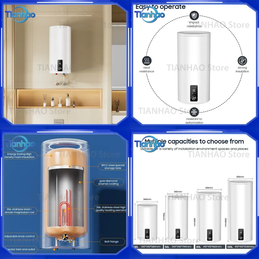 سخان مياه كهربائي للتخزين بسعة - مراجعة Home Bathroom Geyser وسعره