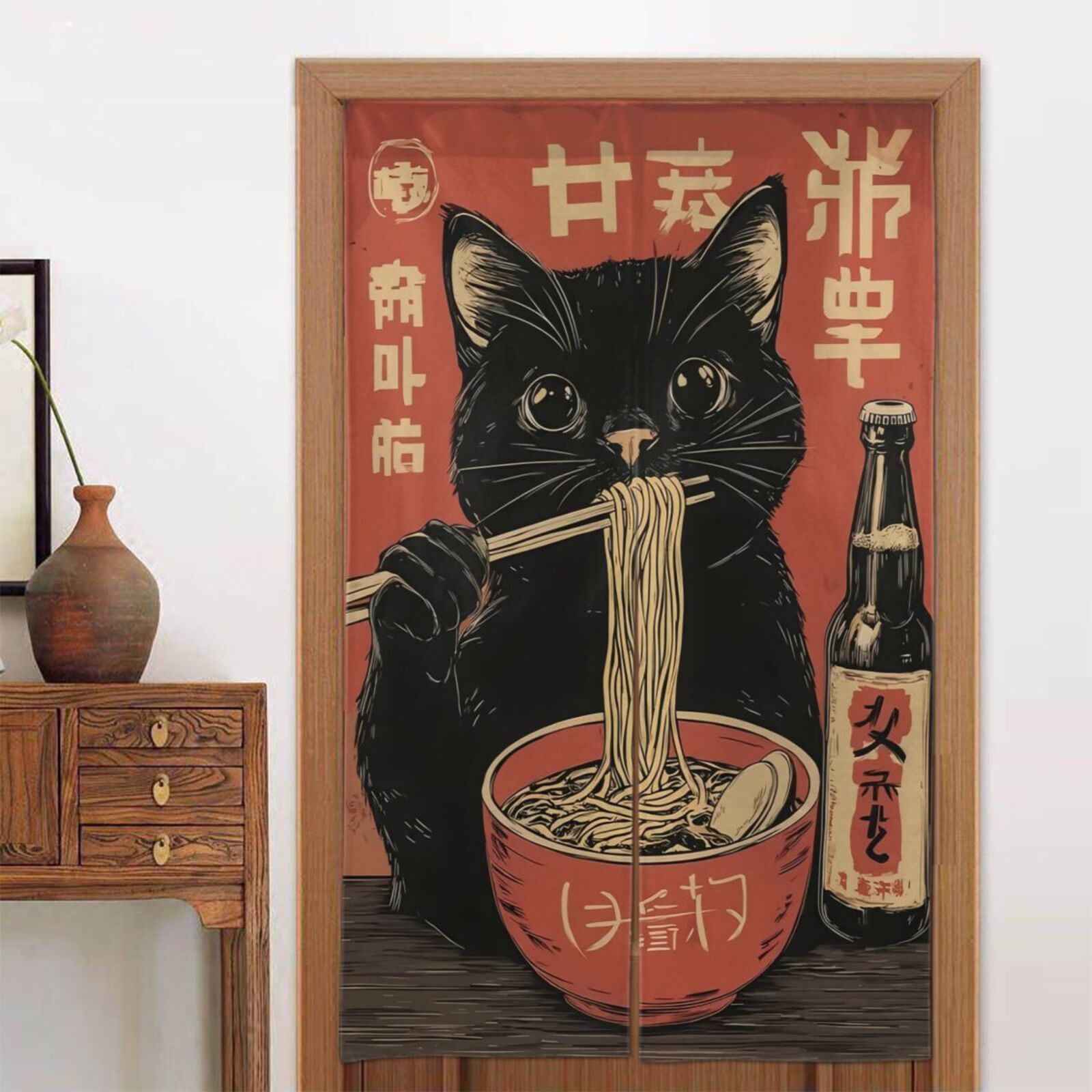 اليابانية Maneki Neko Noren مز - مراجعة Japanese Home Bathroom Design وسعره